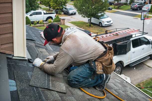 Professional Roof Leak Repair technician working in Ellerslie, MD